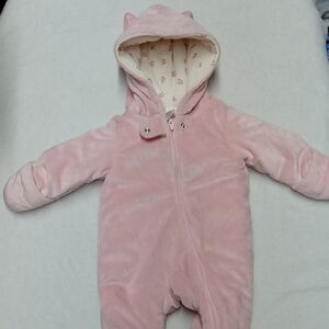 Just One You Carters Pink Hooded Snowsuit Size 3 Months